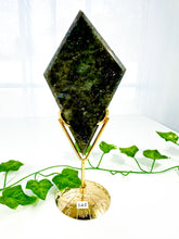 Load image into Gallery viewer, Labradorite Diamond on Stand (52E)
