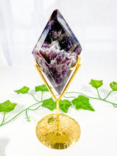 Load image into Gallery viewer, Chevron Amethyst Diamond on Stand (38H)
