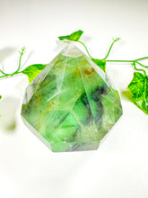 Load image into Gallery viewer, Green Emerald Fluorite Gem Cut Diamond (42W)
