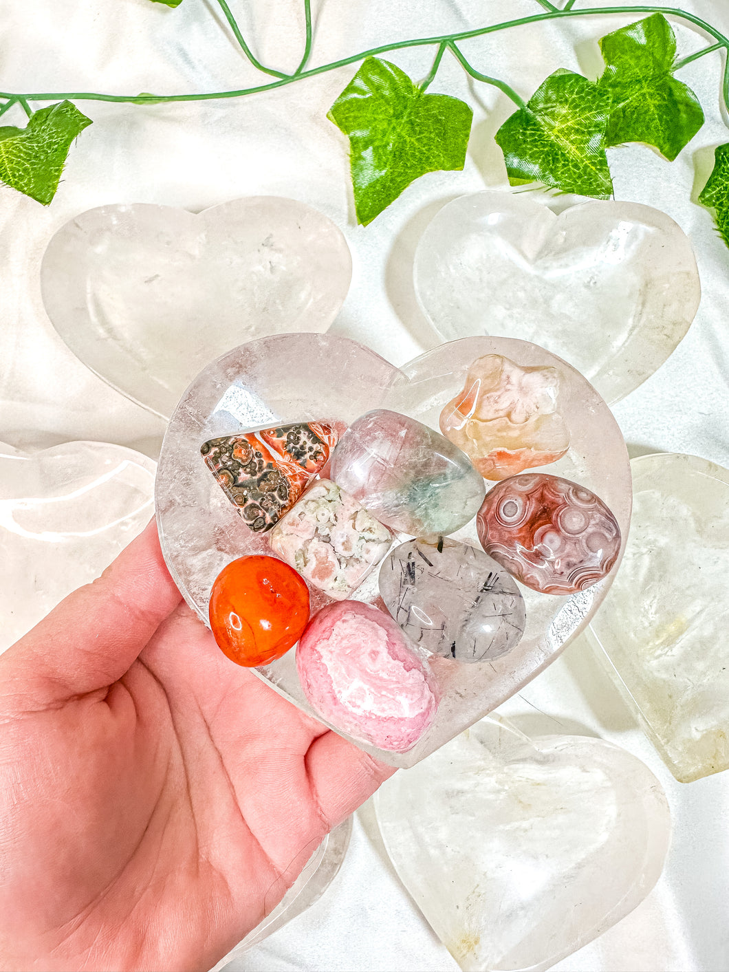 Clear Quartz Heart Bowl