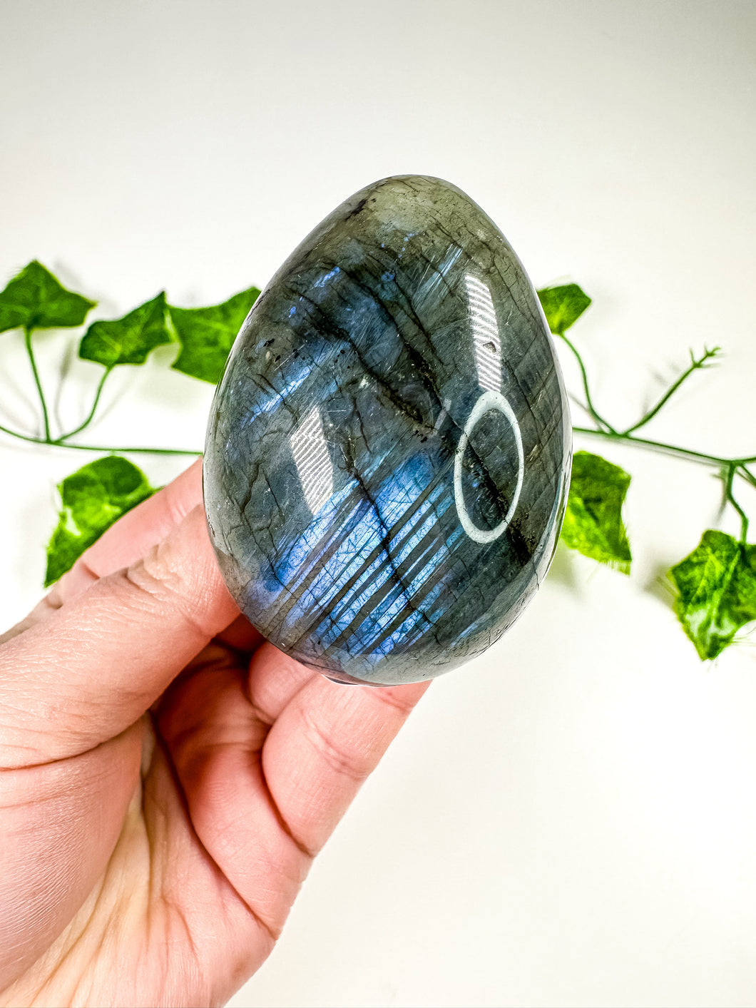 Labradorite Egg (26B)