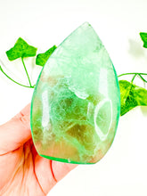 Load image into Gallery viewer, Green Emerald Fluorite Flame (26B)
