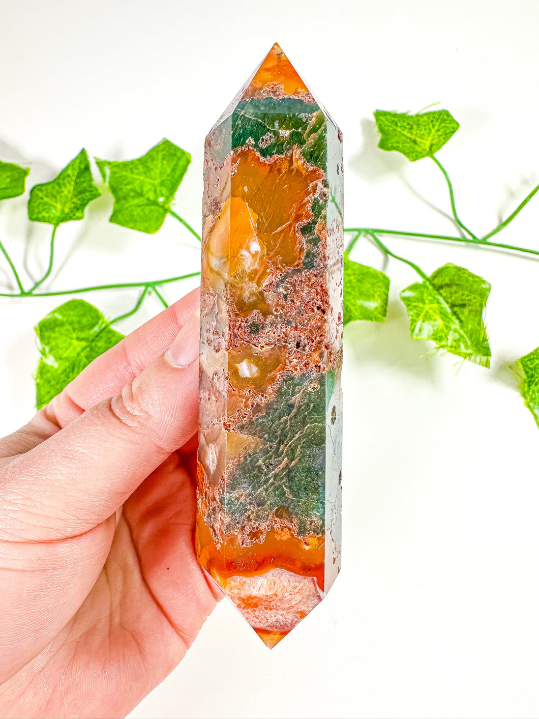 Carnelian & Moss Agate DT (34K)