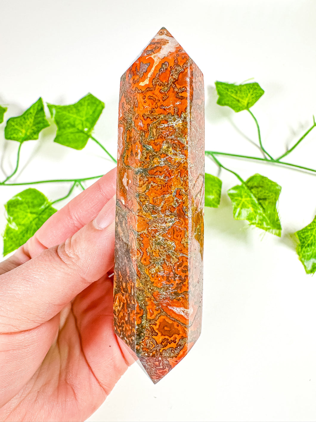 Carnelian & Moss Agate DT (32S)