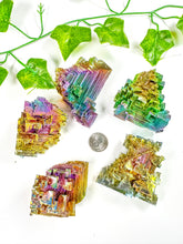 Load image into Gallery viewer, Titanium Rainbow Aura Bismuth Freeform (XS-L)
