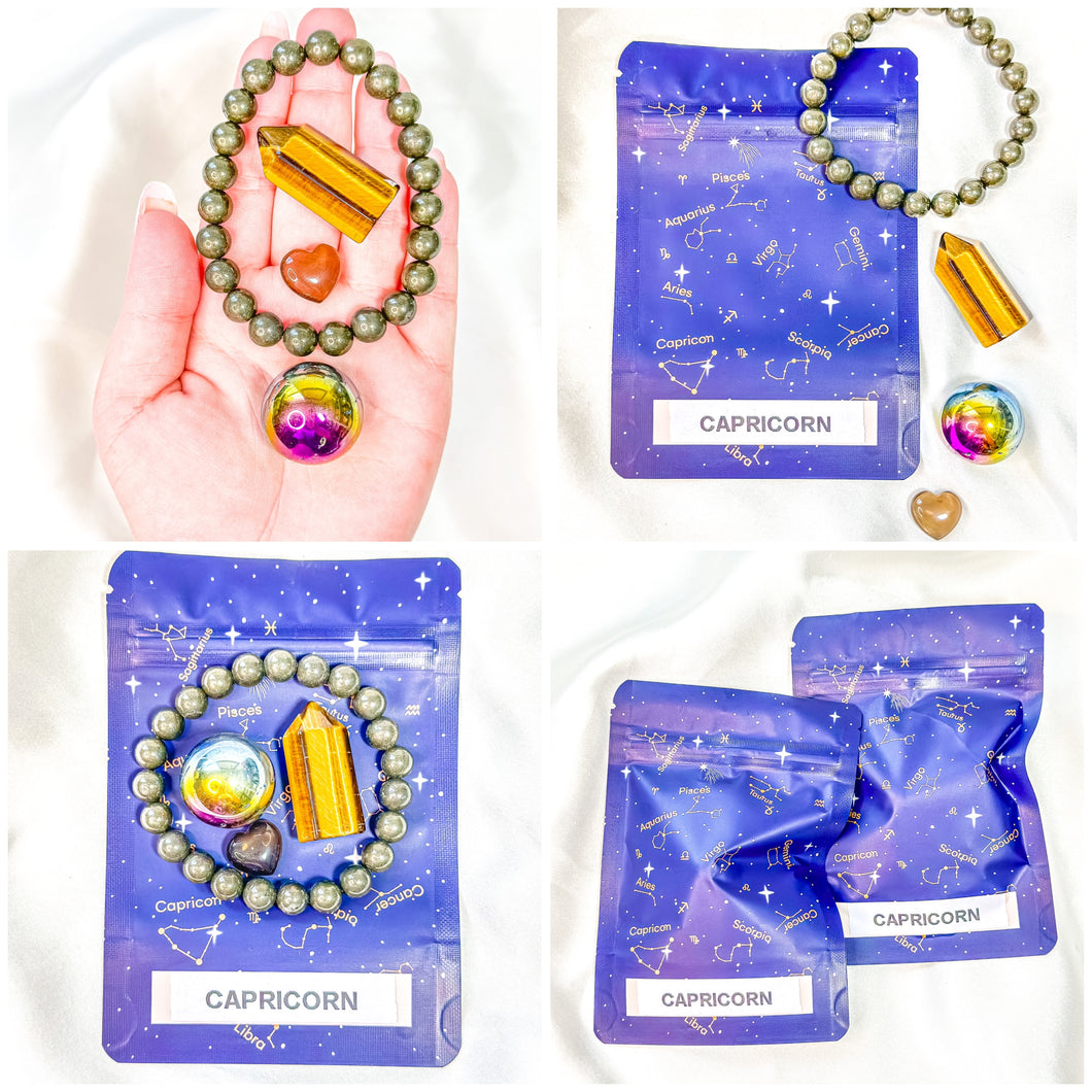 Capricorn - Zodiac Crystal Set