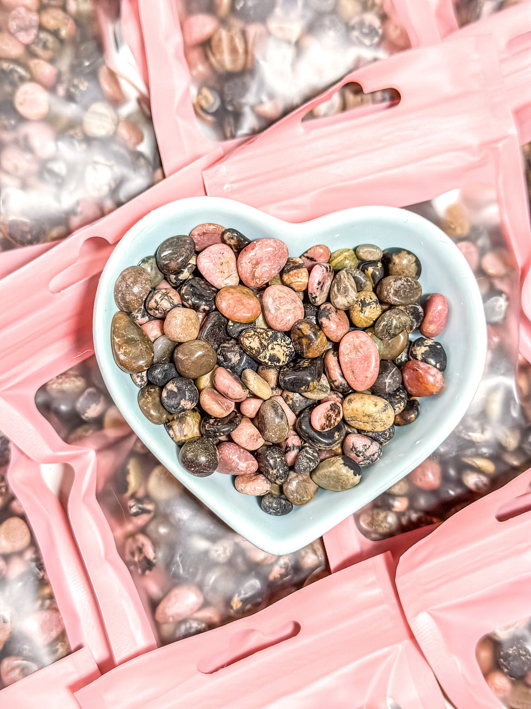 Rhodonite Crystal Chip Bag