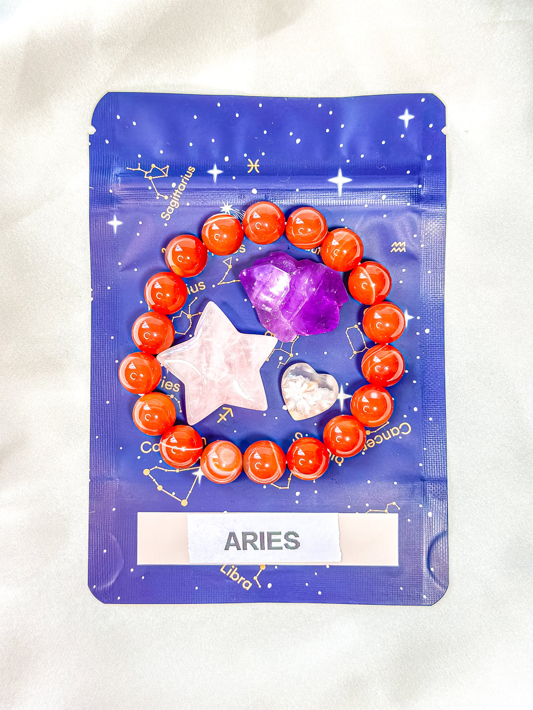 Aries - Zodiac Crystal Set