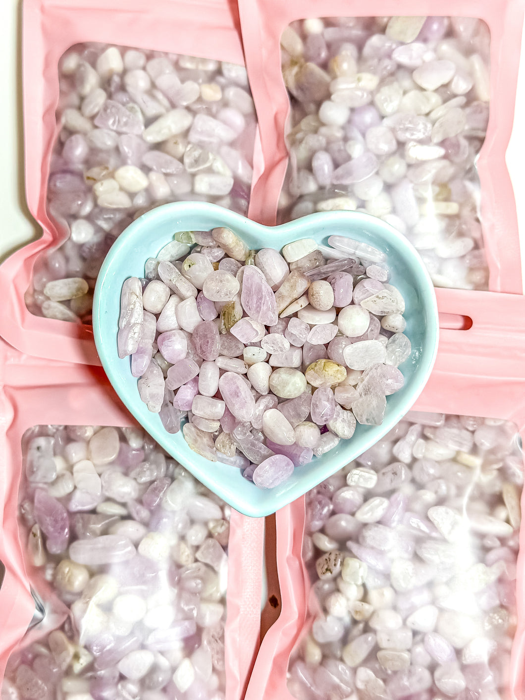 Kunzite Crystal Chip Bag