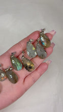 Load and play video in Gallery viewer, Faceted Labradorite Pendent
