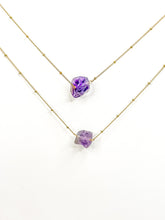 Load image into Gallery viewer, Raw Amethyst Necklace
