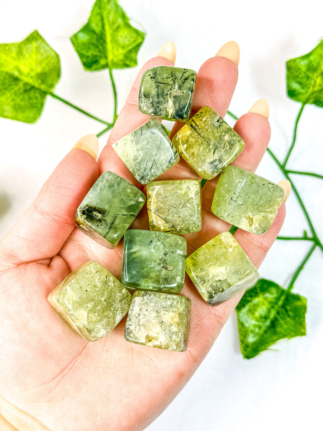 Prehnite Cube