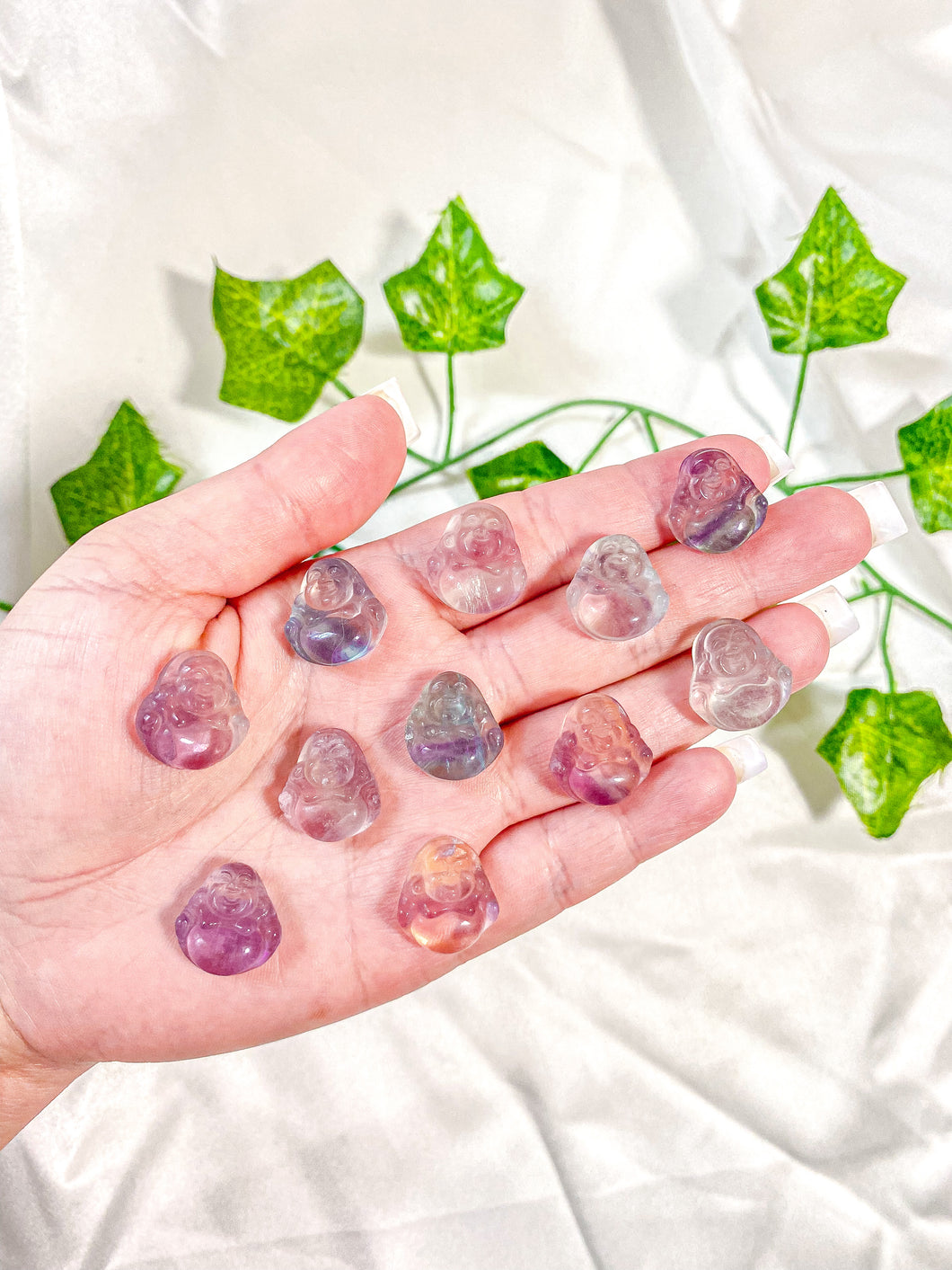 Mini Fluorite Laughing Buddha