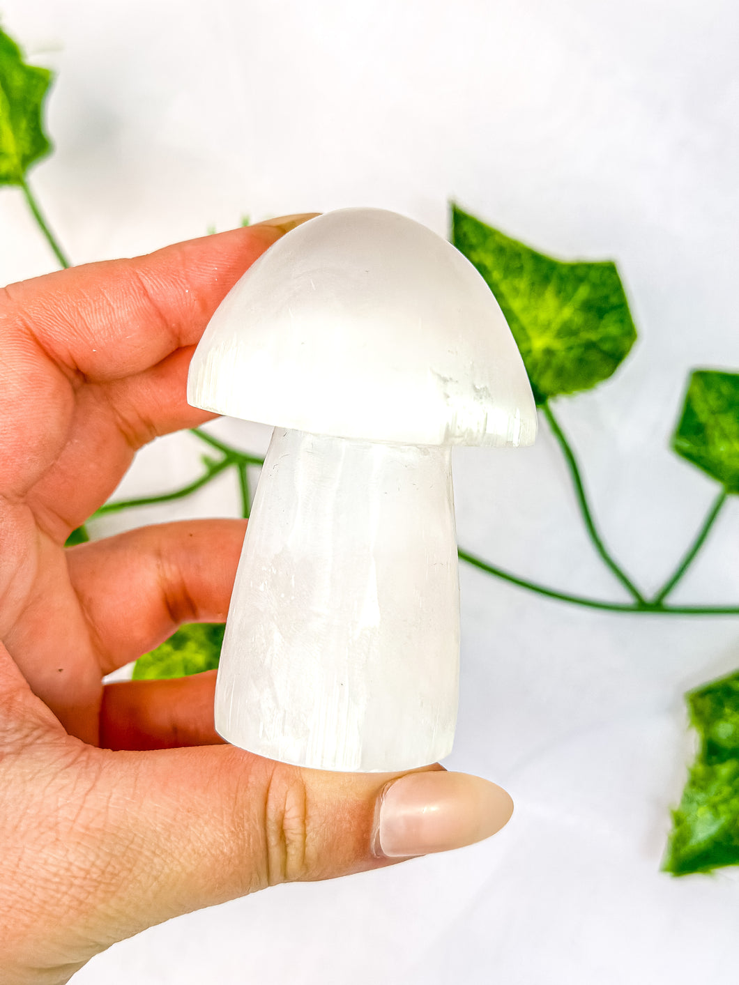 Satin Spar Selenite Mushroom