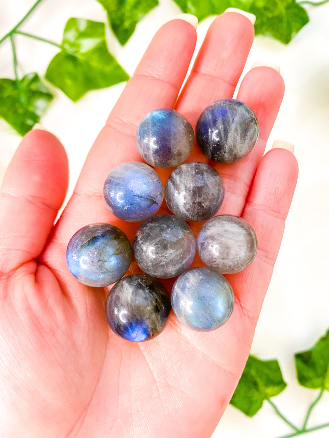 Mini Labradorite Sphere (High Flash)