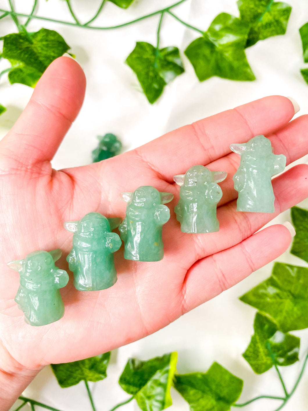 Mini Green Aventurine Baby Yoda