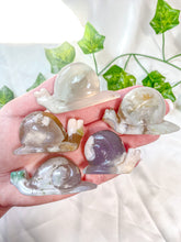 Load image into Gallery viewer, Flower Agate Snail
