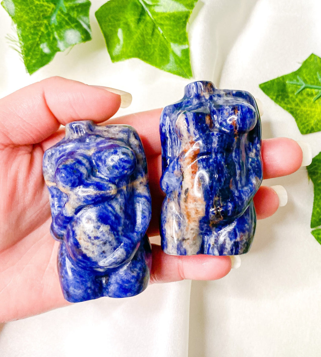 Sodalite Pregnant Goddess Body