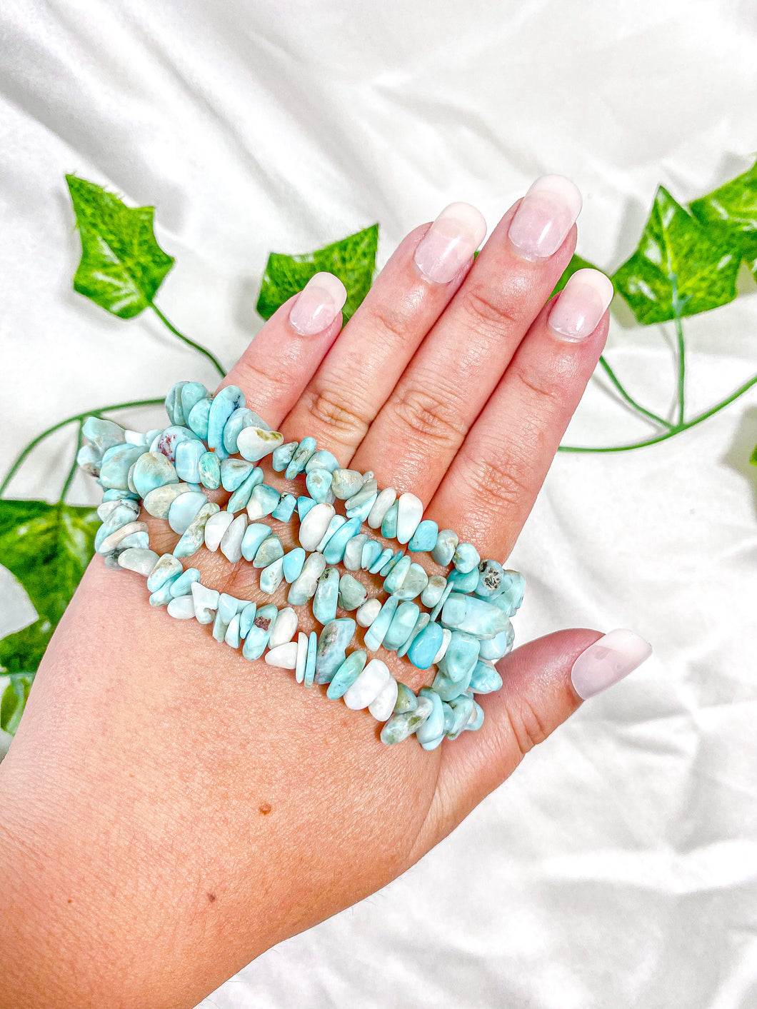 Larimar Chip Bracelet