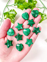 Load image into Gallery viewer, Mini Malachite Star/Heart
