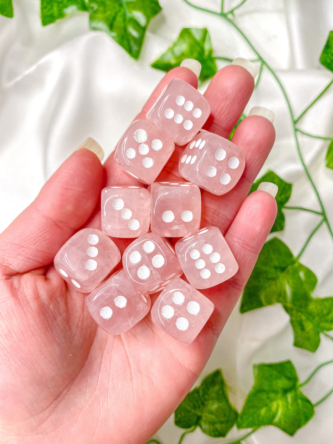 Rose Quartz Dice