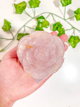 Load image into Gallery viewer, Rose Quartz Flower Heart Bowl Jewelry Box
