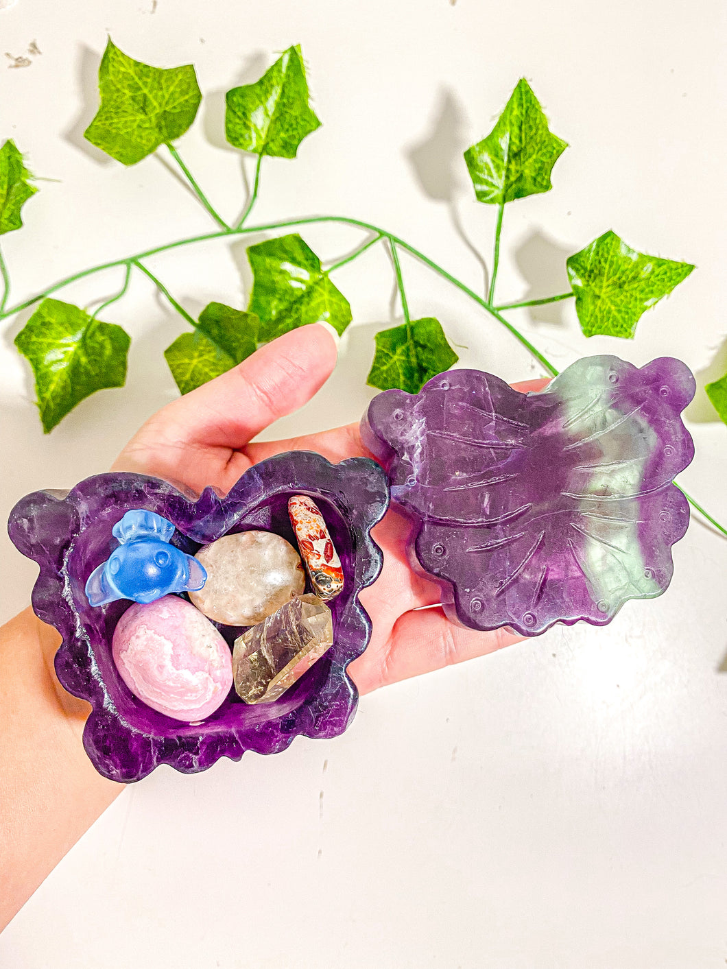 Fluorite Butterfly Jewelry Box #3