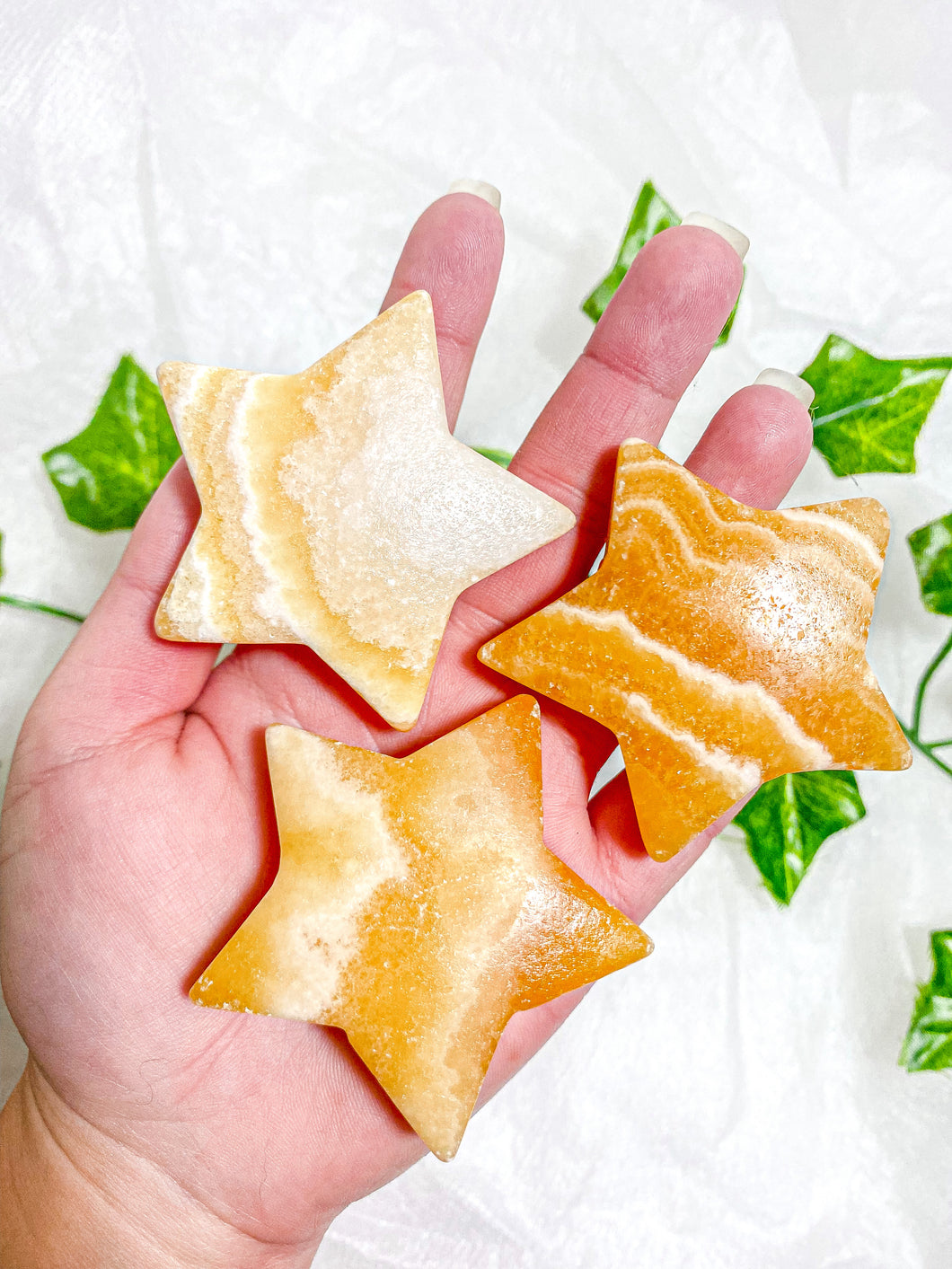 Orange Calcite Star