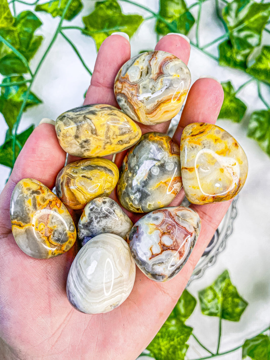 Crazy Lace Agate Tumbled Stones