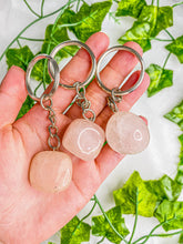 Load image into Gallery viewer, Rose Quartz Keychain
