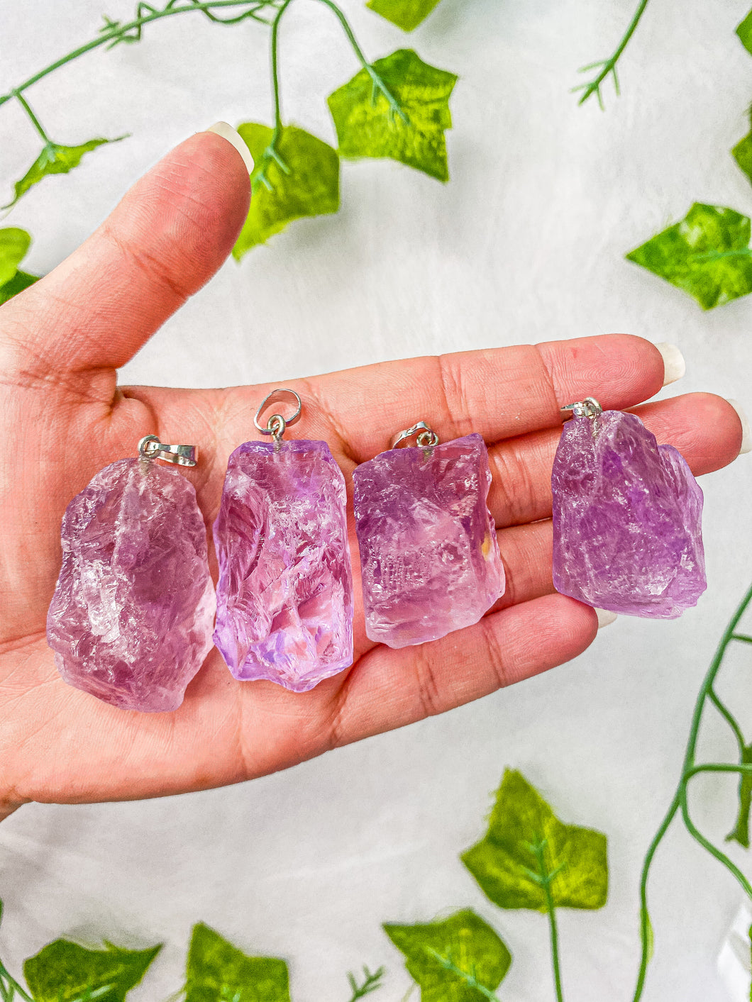 Raw Amethyst Pendant