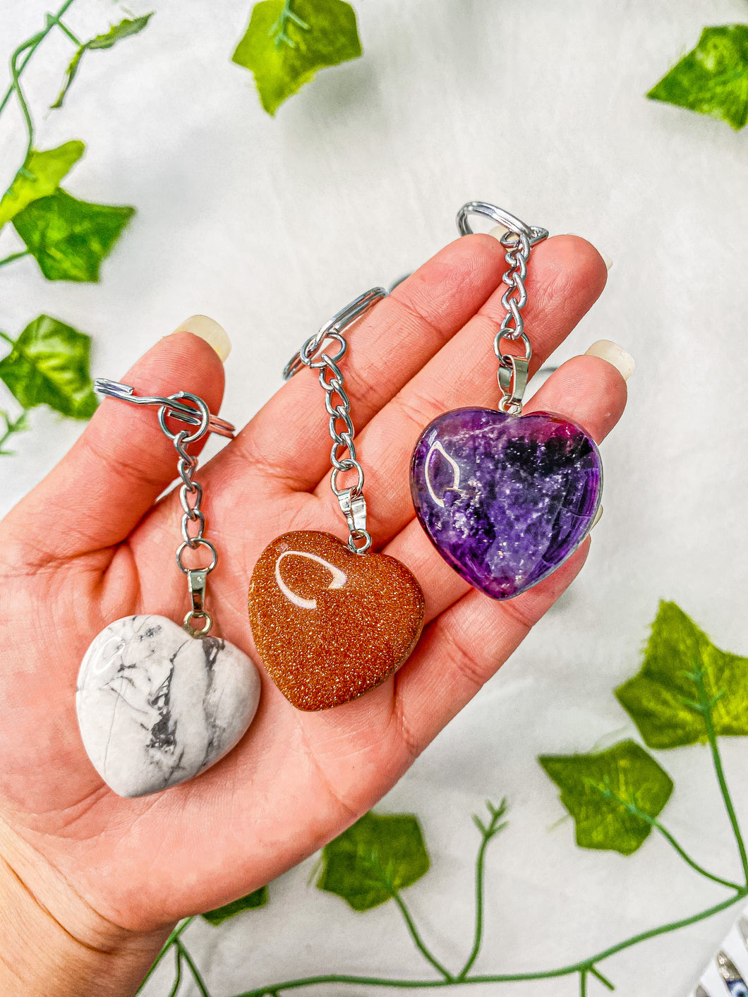 Crystal Heart Keychain