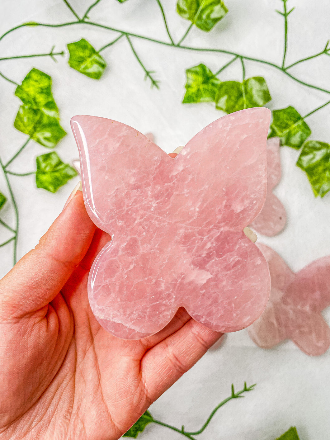 Rose Quartz Butterfly