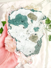 Load image into Gallery viewer, Peach Stilbite with Green Apophyllite and Okenite Mineral Specimen #4
