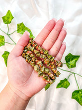 Load image into Gallery viewer, Unakite Chip Bracelet
