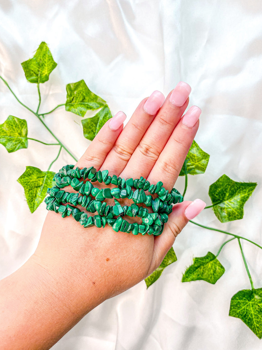 Malachite Chip Bracelet