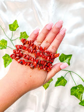 Load image into Gallery viewer, Red Jasper Chip Bracelet
