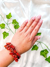 Load image into Gallery viewer, Red Jasper Chip Bracelet
