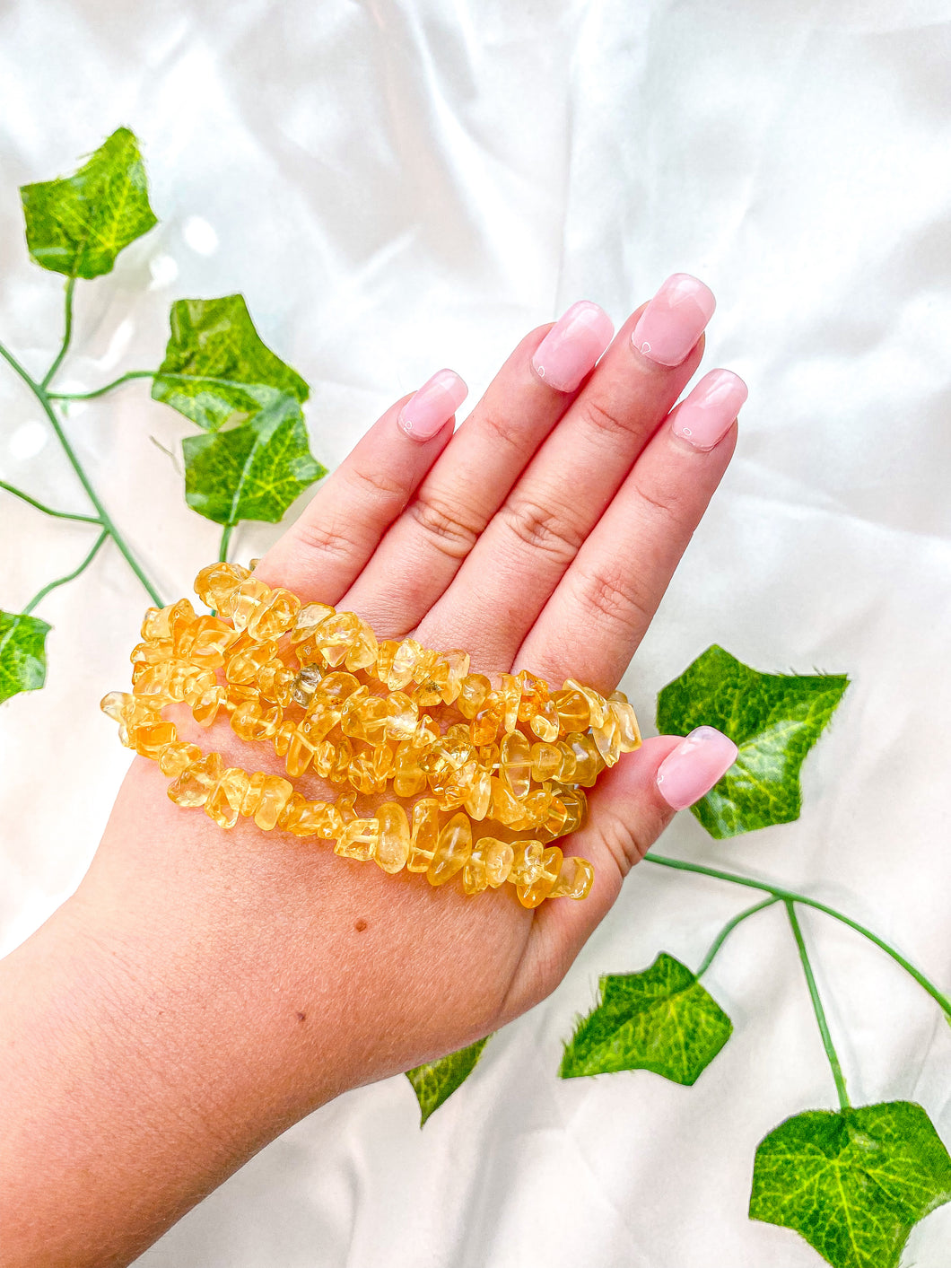 Yellow Fluorite Chip Bracelet