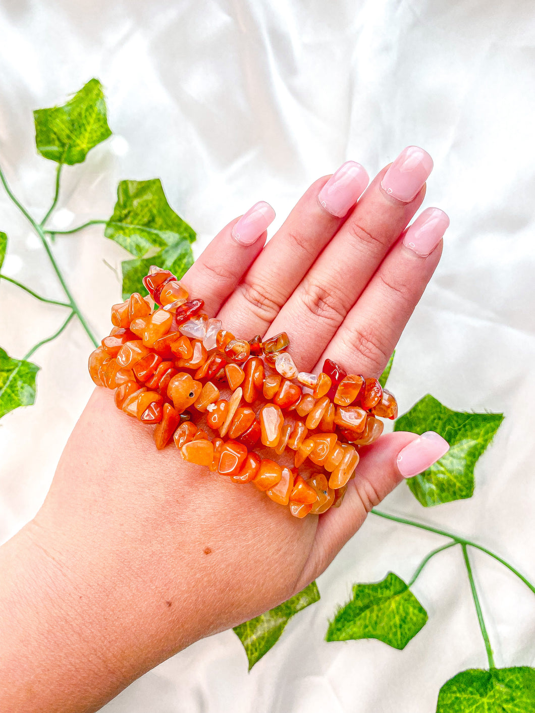 Carnelian Chip Bracelet