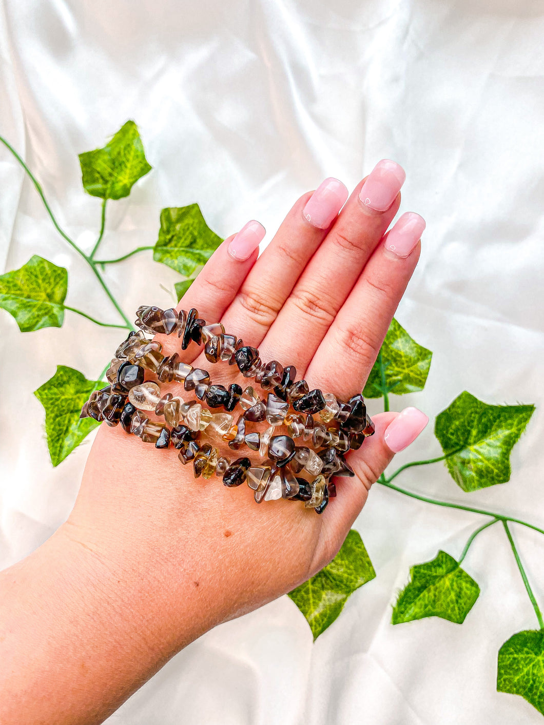 Smoky Quartz Chip Bracelet