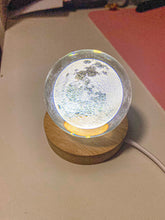 Load image into Gallery viewer, Wooden Light Up Sphere Stand
