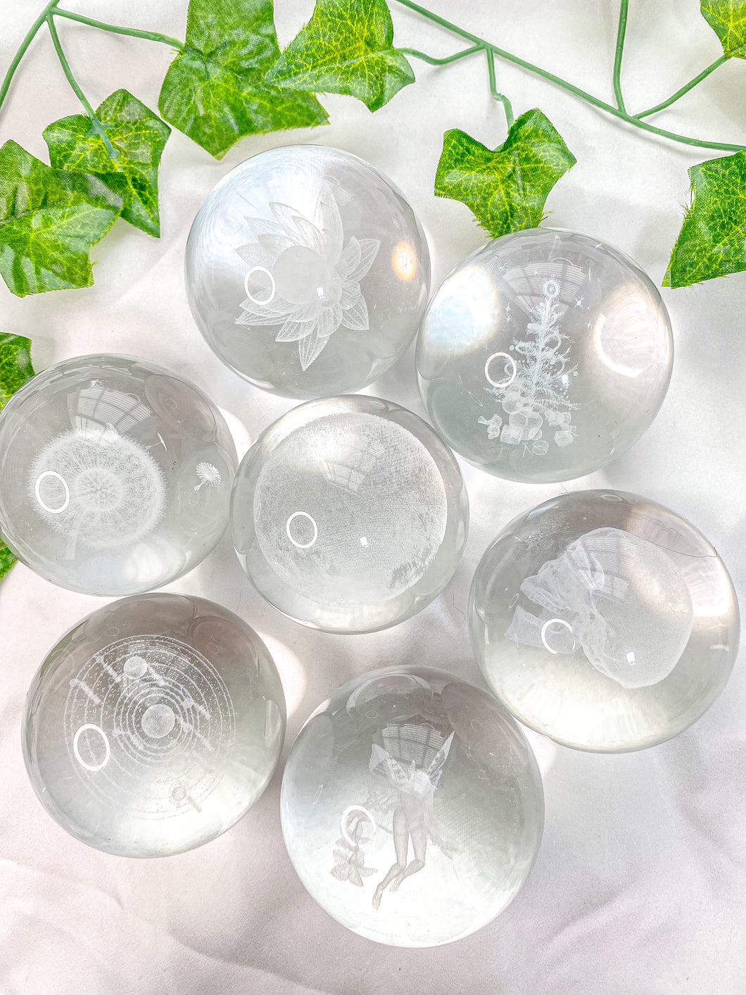 Engraved Glass Sphere