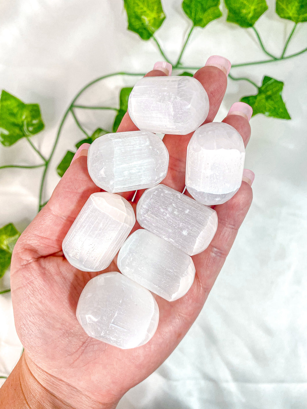 Satin Spar Selenite Tumbled Stones