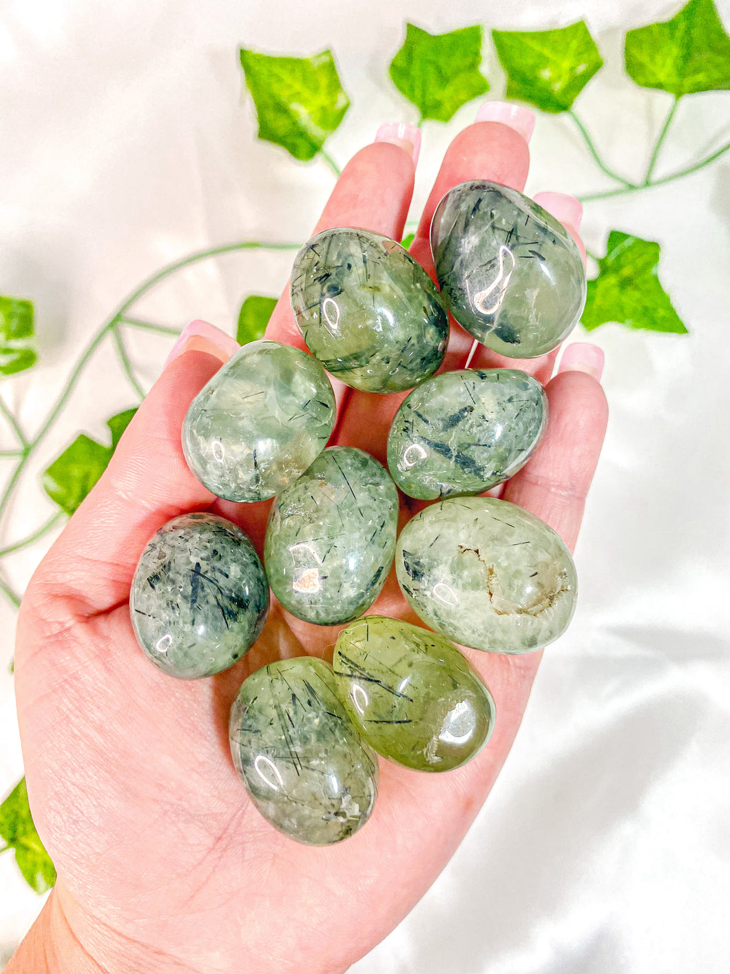 Prehnite Tumbled Stones