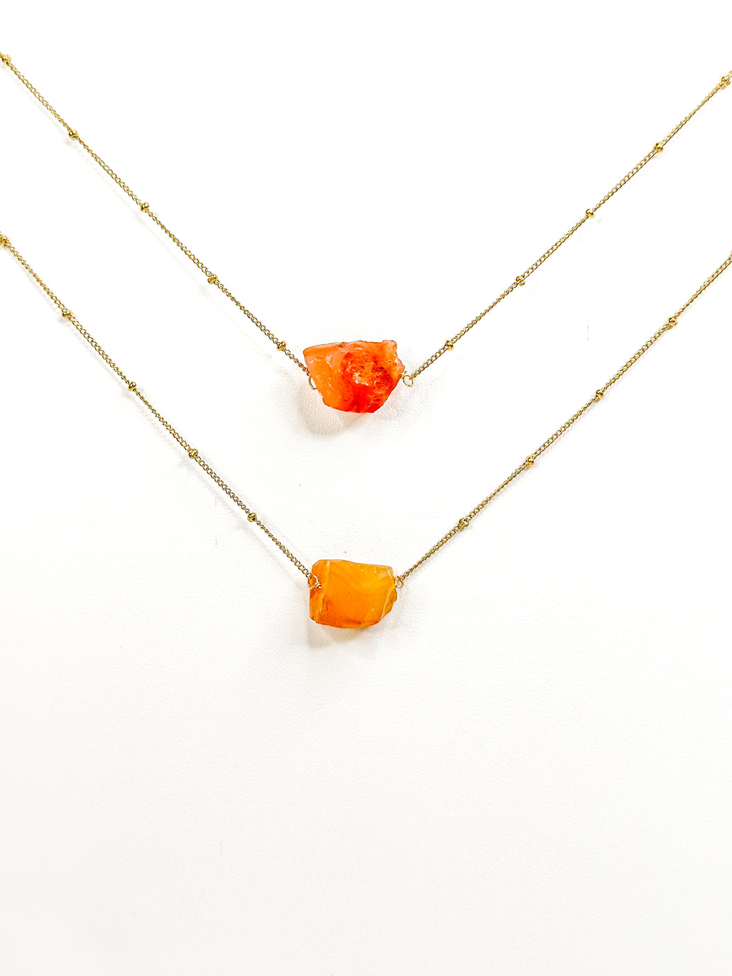 Raw Carnelian Necklace