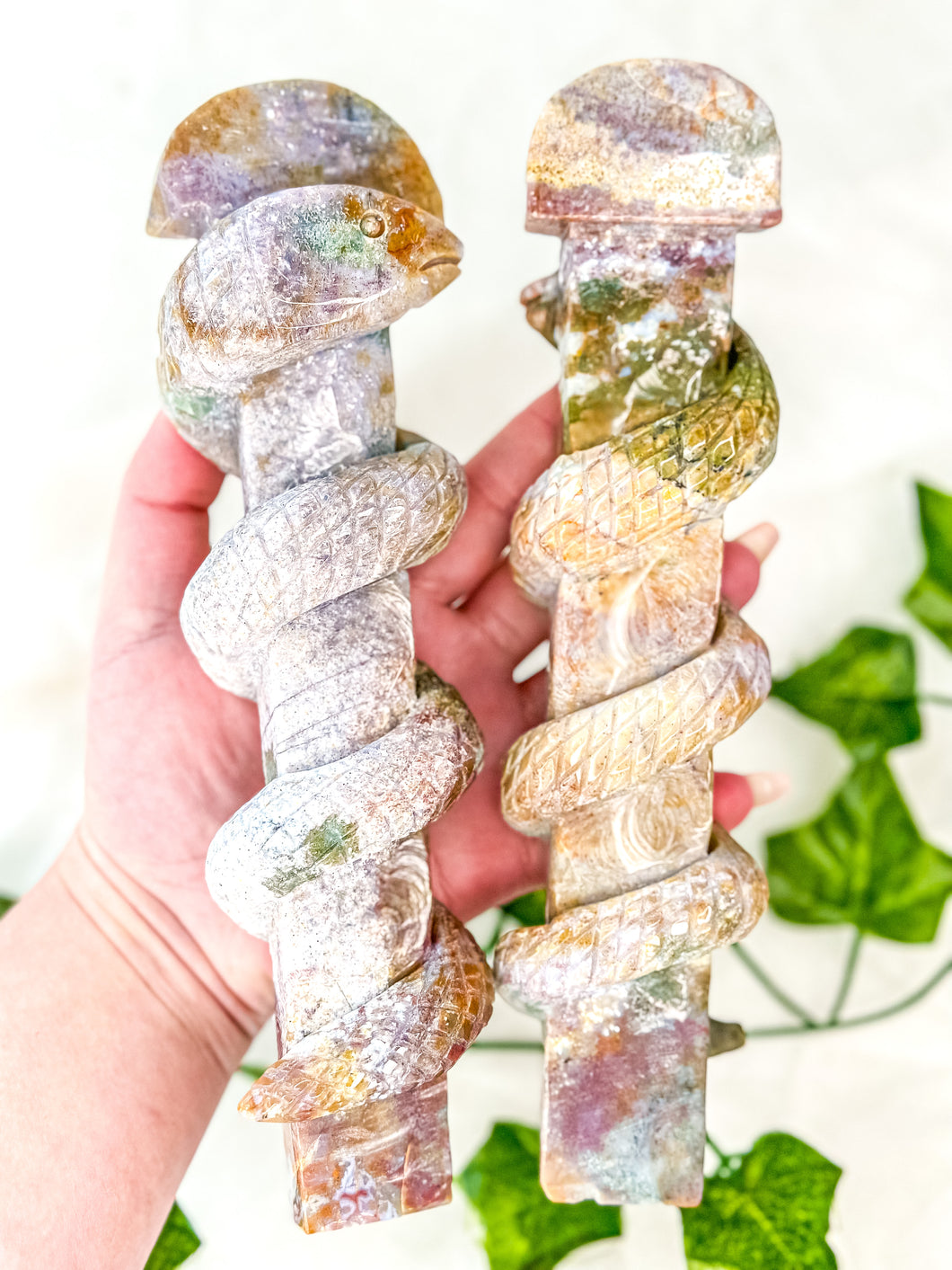 Ocean Jasper Snake Wand